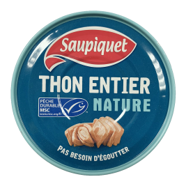 Saupiquet Whole Tuna Nature (140g)