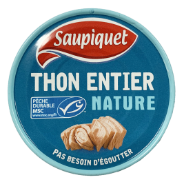 Cá Ngừ Nguyên Con Tự Nhiên Saupiquet 93g