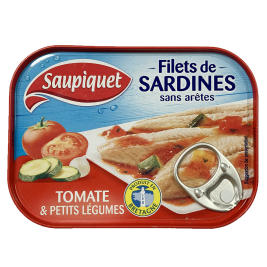 Phi Lê  Cá Mòi Sốt Cà Chua Rau Củ Saupiquet 100g