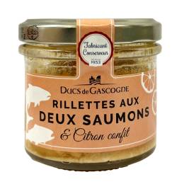 Ducs Gascogne Salmon Rillettes W Lemon, glass jar 90g