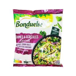 Rau & ngũ cốc - cải xoăn, hành tây, đậu Hà Lan & lê Bond. (500g)