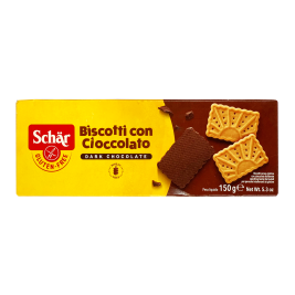 Bánh quy sô cô la Biscotto con Cioccolato Schar Gluten-Free, Hộp carton 150g