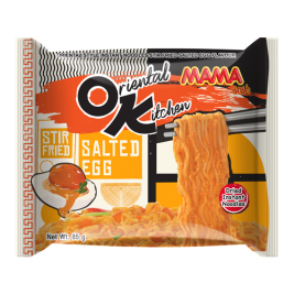 Mama Dried Instant Noodles Oriental Kitchen Stir Fried Salted Egg Flavor (85G)
