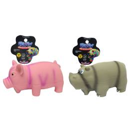 Dog Toy Squeaky Pig/Hippo 16cm