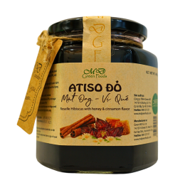 MD Green Hoa Atiso Đỏ Mật Ong Vị Quế (170g)