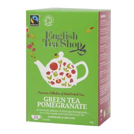 English Tea Shop Organic Green Tea & Pomegranate 20 ct