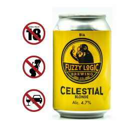Bia Celestial Blonde 4.7% Fuzzy Logic 330ml
