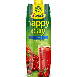 Nước ép Nam việt quất nguyên chất 100% hiệu Rauch - Happy Day
