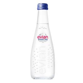 Evian Sparkling Water glass (750ml)
