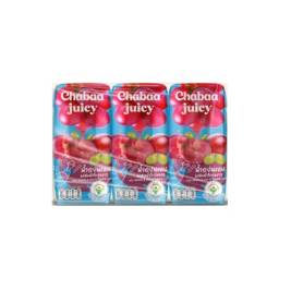 Nước Ép Nho Đỏ Và Nho Trắng Chabaa Juicy (3x180ml)