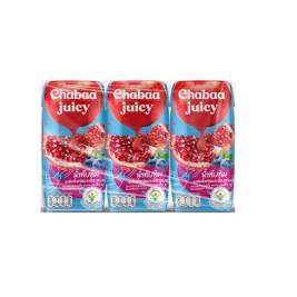 Nước Ép Lựu, Nho Và Việt Quất Chabaa Juicy (3x180ml)