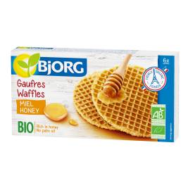 Bánh Quế Hữu Cơ Waffles Vị Mật Ong hiệu Bjorg 175g