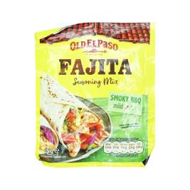 Gia vị nêm Fajitas ít cay vị Smoky BBQ hiệu Old El Paso 35g