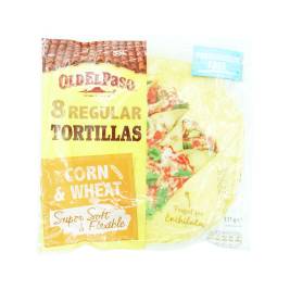Vỏ bánh nướng vị bắp 8 Super soft Tortillas corn hiệu Old El Paso 335g