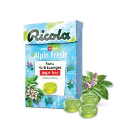 Kẹo thảo mộc Ricola Alpin Fresh không đường