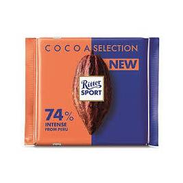 Ritter Sport 74% Fine Dark Chocolate Tablet 100g