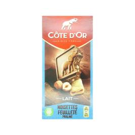 Sôcôla Sữa Hạt Dẻ Côte D'Or Lait Noisettes Feuilleté Praliné. 200g