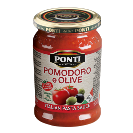 Sốt cà chua và ô liu Pomodoro e Olive hiệu Ponti 280g