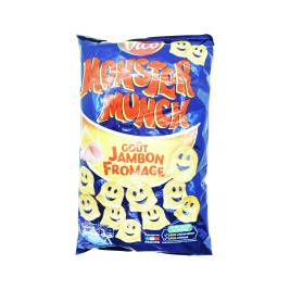 Bánh Snack Vị Thịt Xông Khói, Phô Mai Monster Munch Gout Jambon Fromage Hiệu Vico 85g