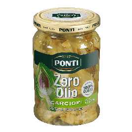 Hoa Atiso ngâm Zero olio Carciofi hiệu Ponti 300g