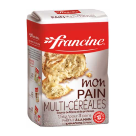 Bột Làm Bánh Mì Ngũ Cốc Mon Pain Multi-Cereales Hiệu Francine 1500g