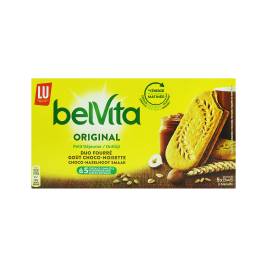 Bánh Quy Ngũ Cốc, Hạt Phỉ Và Sôcôla Belvita Petit Déjeuner/Ontbijt Duo Fourré Hiệu Lu 253g