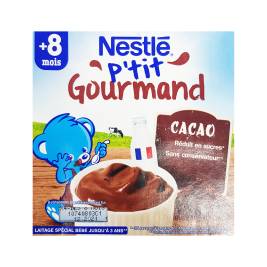 Kem Sữa Sôcôla Nestle cho Bé 8 Tháng (4x100g)