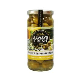Oliu Nhồi Phô Mai Ngâm Stuffed Olives - Parmesan Hiệu Always Fresh 235g