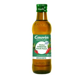Cauvin Pepper Oil For Pizza, Glass Bottle 250ml
