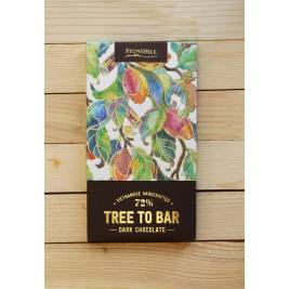 Socola đen 72% Tree To Bar Stone Hill  90g 