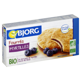Bánh quy nhân nam việt quất Fourrés Myrtilles hiệu Bjorg 175g