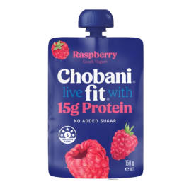 Chobani Fit Greek Yogurt Raspberry Pouch 150g