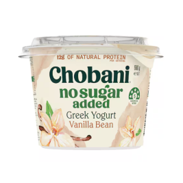 Chobani No Sugar Added Vanilla Bean 680g