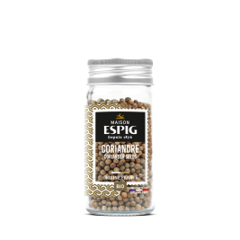 Maison Espig Organic Coriander Seeds, Glass Jar 26g