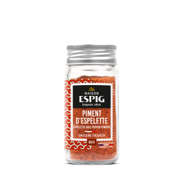 Bột Ớt Espelette Hữu Cơ, Maison Espig, Lọ Thuỷ Tinh 40g