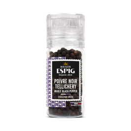 Maison Espig Whole Tellichery Black Pepper, Grinder 44g