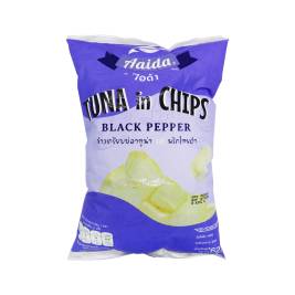 Bánh snack cá ngừ vị tiêu Tuna Chips Black Pepper hiệu Aaida 62g
