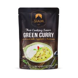 Sốt cà ri Xanh nước cốt dừa, cà tím & nấm hiệu deSiam 200g