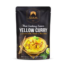 Sốt cà ri Vàng nước cốt dừa, khoai tây & ớt hiểm Thái hiệu deSiam 200g