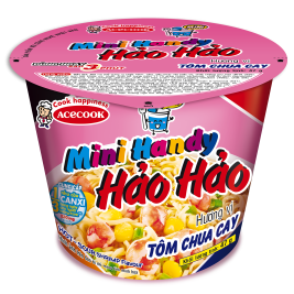 Hao Hao Mini handy Spicy & Sour Shrimp 53g 