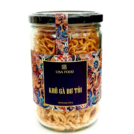 LisaFood Chicken Floss With Garlic Jar  200g 