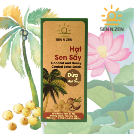 Hạt Sen Sấy Dừa&Mật Ong SENnZEN  40g 