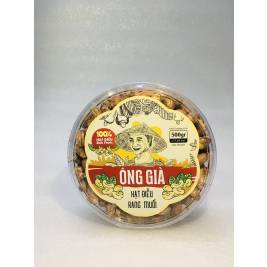 Hạt Điều Rang Muối Ông Già Hũ Tròn  500g 