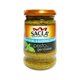 Sốt Húng Quế Saclà Ít Muối Pesto Alla Genovese 190g
