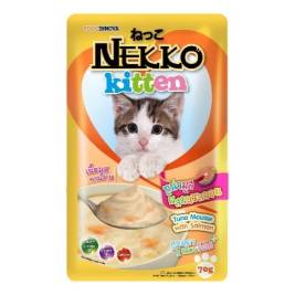 Nekko Tuna Mousse With Salmon For Kitten (70g)