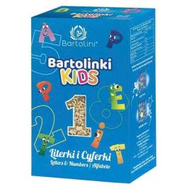 Mì nui hình chữ cái và chữ số 2 trứng Bartolini (250g)