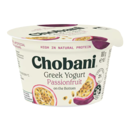 Sữa chua vị chanh dây Greek Yogurt Passion Fruit hiệu Chobani 160g