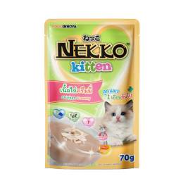 Nekko Kitten Food Chicken Meat Creamy 70g (pouch)
