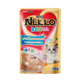 Nekko Kitten Food Tuna Creamy mix Salmon 70g (pouch)