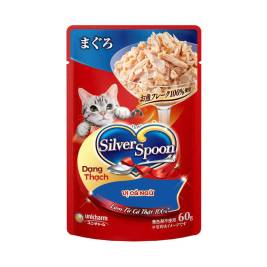 T.ăn Cho Mèo Vị Cá Ngừ Dạng Thạch Silver Spoon (60g)